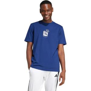 imageadidas Mens Lounge Drink Graphic TShirtDark Blue
