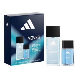 imageadidas Moves for Him Giftset1 fl oz EDT  25 fl oz Body Fragrance Notes of Green Apple Cedarwood Musk Mens Fragrance Long Lasting Sporty Fragrance Travel SizeMoves Him Giftset