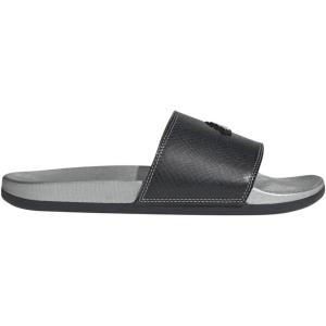 imageadidas Unisex Adult Adilette Comfort Slide SandalBlackBlackSilver Metallic