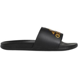 imageadidas Unisex Adult Adilette Comfort Slide SandalBlackGold MetallicBlack