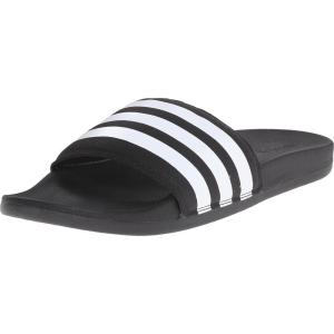 imageadidas Unisex Adult Adilette Comfort Slide SandalBlackWhite