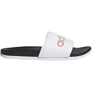 imageadidas Unisex Adult Adilette Comfort Slide SandalBlackWhiteMulticolor
