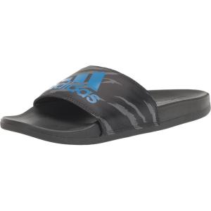 imageadidas Unisex Adult Adilette Comfort Slide SandalCarbonBlue RushCarbon