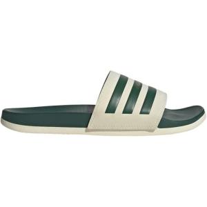 imageadidas Unisex Adult Adilette Comfort Slide SandalWonder WhiteCollegiate GreenGold Metallic
