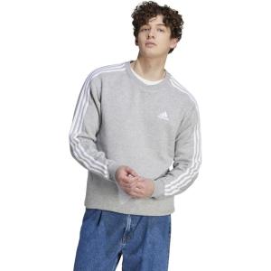 imageadidas mens Essentials Fleece 3stripes SweatshirtMedium Grey Heather2021