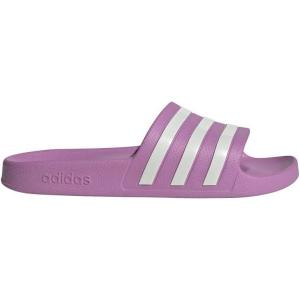 imageadidas womens Adilette AquaPreloved PurpleOff WhiteGrey