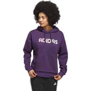 imageadidas womens Wordmark Graphic HoodieAurora Plum
