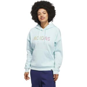 imageadidas womens Wordmark Graphic HoodieHalo Mint