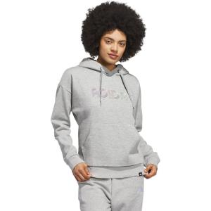 imageadidas womens Wordmark Graphic HoodieMedium Grey Heather