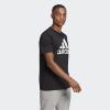 imageadidas Mens Essentials Big Logo TShirtBlackWhite