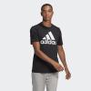 imageadidas Mens Essentials Big Logo TShirtBlackWhite