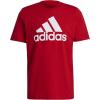 imageadidas Mens Essentials Big Logo TShirtScarletWhite