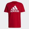imageadidas Mens Essentials Big Logo TShirtScarletWhite