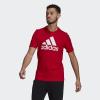 imageadidas Mens Essentials Big Logo TShirtScarletWhite