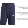 imageadidas Mens Essentials Fleece 3Stripes ShortsLegend Ink