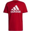 imageadidas Mens Essentials Big Logo TShirtScarletWhite
