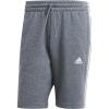 imageadidas Mens Essentials Fleece 3Stripes ShortsDark Grey Heather