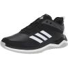 imageadidas Mens Speed Trainer 4 Baseball ShoeBlackCrystal WhiteCarbon