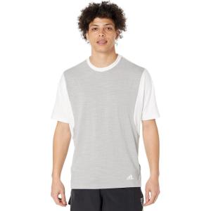 imageAdidas Mens Well Being TeeSolid GreyWhite