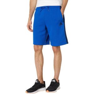 imageadidas Mens Essentials Fleece 3Stripes ShortsTeam Royal BlueBlack