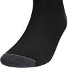 imageadidas Mens Crew Socks 3Pack  Premium Classic Cushioned LargeBlackOnix GreyClassic
