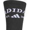imageadidas Mens Crew Socks 3Pack  Premium Classic Cushioned LargeBlackWhiteFoundation