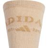 imageadidas Mens Crew Socks 3Pack  Premium Classic Cushioned LargeWarm Sandstone BeigeWhiteBlackFoundation