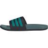 imageadidas Unisex Adult Adilette Comfort SlideBlackPure TealPreloved Teal