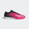 imageadidas UnisexChild X Speedportal3 Indoor Soccer ShoeTeam Shock Pink 2Zero MetCore Black