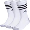imageadidas Mens Crew Socks 3Pack  Premium Classic Cushioned LargeWhiteGreyBlack3s 30