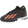 imageadidas Unisex X Speedportal3 Turf Soccer ShoesBlackSolar RedSolar Green