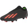 imageadidas UnisexAdult X Speedportal3 Firm Ground Soccer ShoeBlackSolar RedSolar Green Laceless