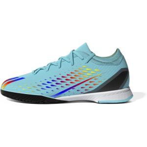 imageadidas UnisexChild X Speedportal3 Indoor Soccer ShoeClear AquaSolar RedPower Blue