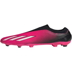imageadidas UnisexChild X Speedportal3 Laceless Firm Ground Soccer CleatsSoccer ShoeTeam Shock PinkZero MetallicBlack