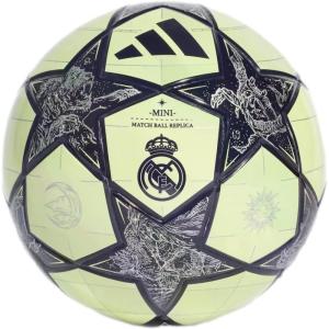 imageAdidas UnisexAdult Real Madrid Mini Soccer Ball Almost LimeSilver MetallicNoble Ink 1