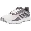 imageAdidas UnisexChild S2g Spikeless Golf ShoesFootwear WhiteGrey FourGrey Six