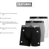 imageAdidas M Stretch Cotton 3 Pack Boxer Brief 5146804BlackGrey GreyBlack WhiteBlack