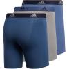 imageAdidas M Stretch Cotton 3 Pack Boxer Brief 5146804Night Marine BlueGreyCrew Blue