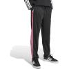 imageAdidas Mens 3Stripes Tricot Open Hem Track PantsBlackLucid Pink