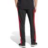 imageAdidas Mens 3Stripes Tricot Open Hem Track PantsBlackPure Ruby