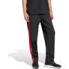 imageAdidas Mens 3Stripes Tricot Open Hem Track PantsBlackPure Ruby
