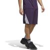 imageAdidas Mens Basketball Legends 3Stripes ShortsAurora PlumWhite