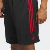 imageAdidas Mens Basketball Legends 3Stripes ShortsBlack  Better Scarlet