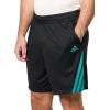 imageAdidas Mens Basketball Legends 3Stripes ShortsBlackPure Teal