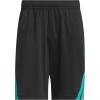 imageAdidas Mens Basketball Legends 3Stripes ShortsBlackPure Teal