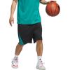 imageAdidas Mens Basketball Legends 3Stripes ShortsBlackPure Teal