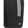 imageAdidas Mens Basketball Legends 3Stripes ShortsBlackWhiteBlack