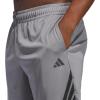 imageAdidas Mens Basketball Legends 3Stripes ShortsGreyBlack