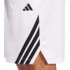 imageAdidas Mens Basketball Legends 3Stripes ShortsWhiteBlack