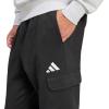 imageAdidas Mens Essentials Feelcozy Fleece Cargo PantsBlackWhite